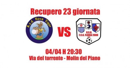 Recupero 23° giornata: Nova Vigor Misericordia VS Floria2000